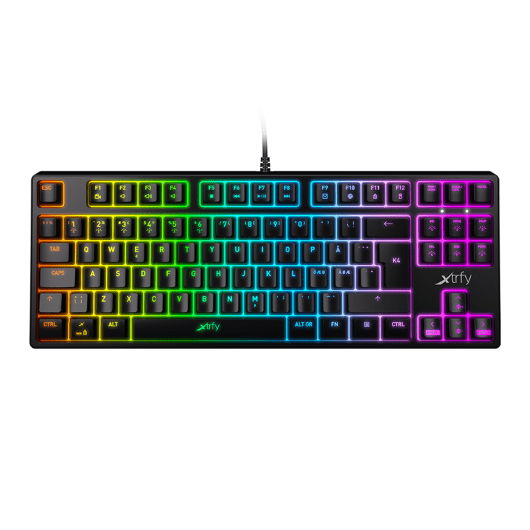 Клавиатура xtrfy k4 tkl rgb retro обзор